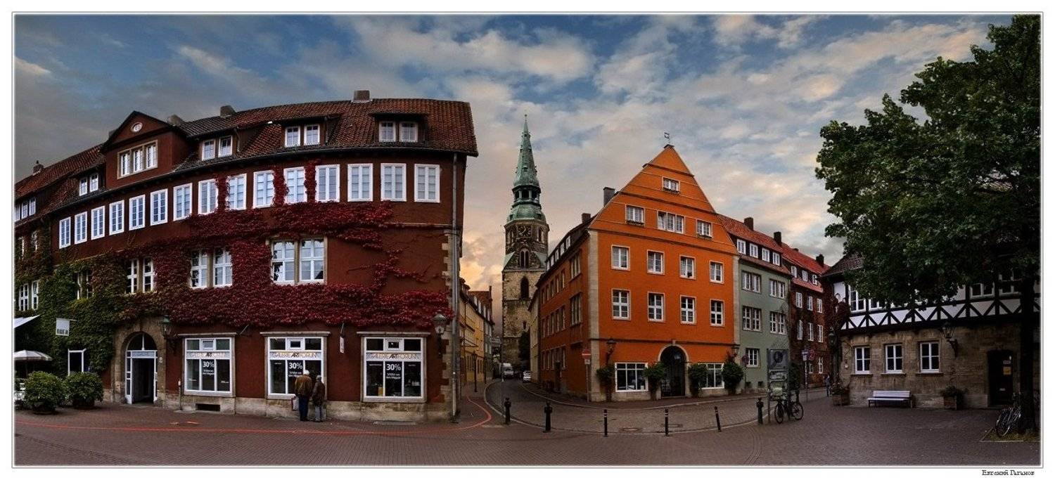 город, ганновер, панорамка, Евгений Гаганов