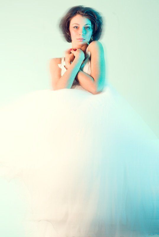 девушка, портрет, цвет, глаза, цифра Призрак фото превью