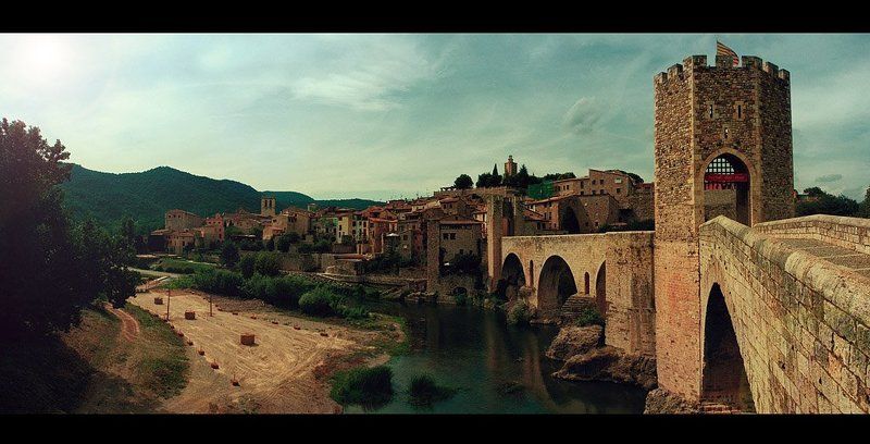 испания, пейзаж, бесалу, беслау, рим, римский город, древняя испания, средневековье, средневековый город, рыцари, рыцарские турниры, пейзаж, архитектура, древняя, мост, древний мост, средневековый мост, рыцари, рыцарь, испанский рыцарь Бесалуphoto preview