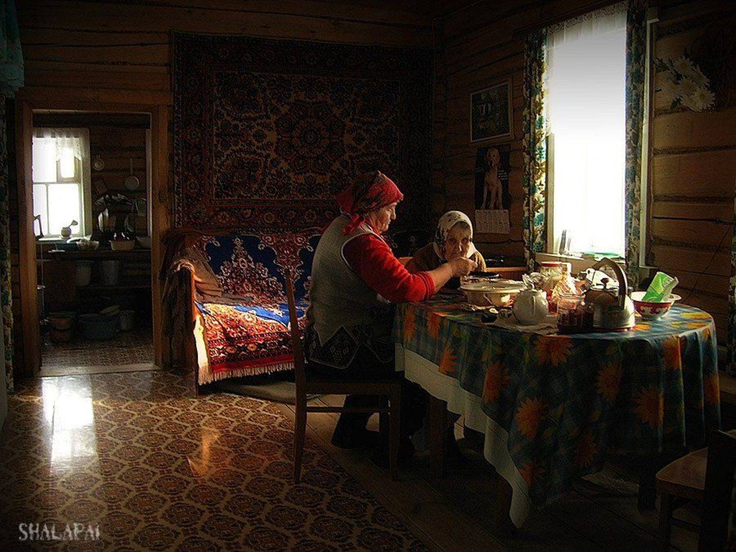 забота, старость, shalapai-art