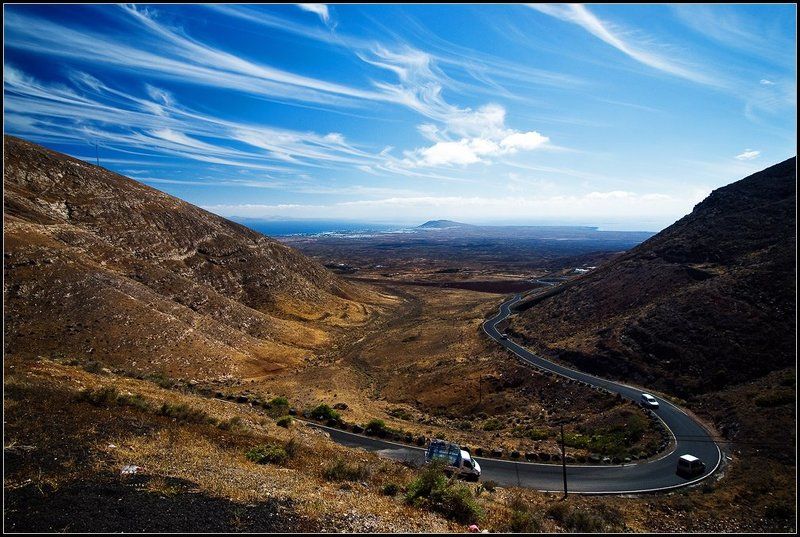 испания,канарские острова,лансароте,фемез,небо,дорога,долина Небо над долиной фемезphoto preview