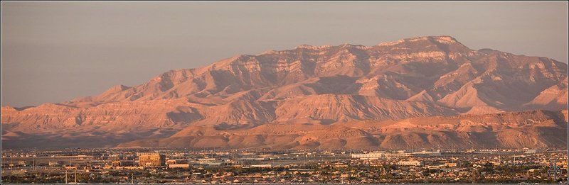 лас, вегас, горы, закат Вегас закатphoto preview