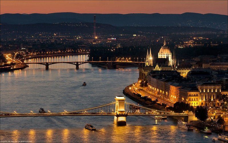 будапешт, город, огни золотой городphoto preview