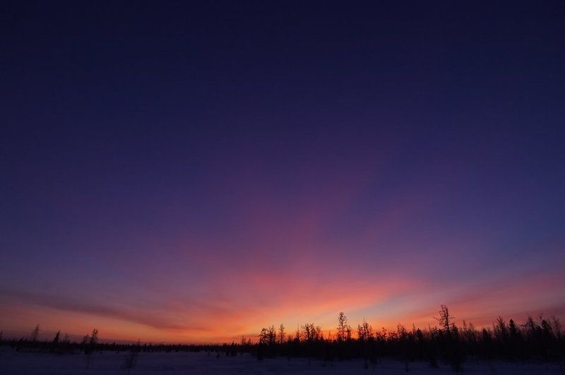 природа, север, закат северный закатphoto preview