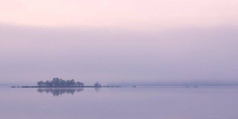 остров, туман Одиночество, цвета ягодного зефира....photo preview