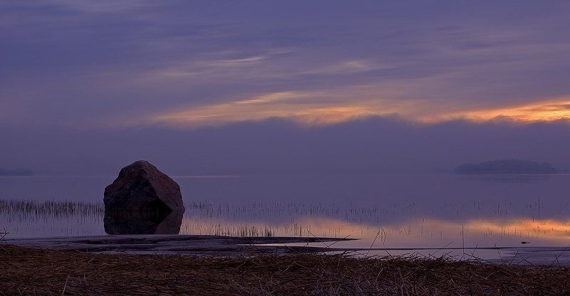 утро, высоцк, берег Утро и вода без краяphoto preview