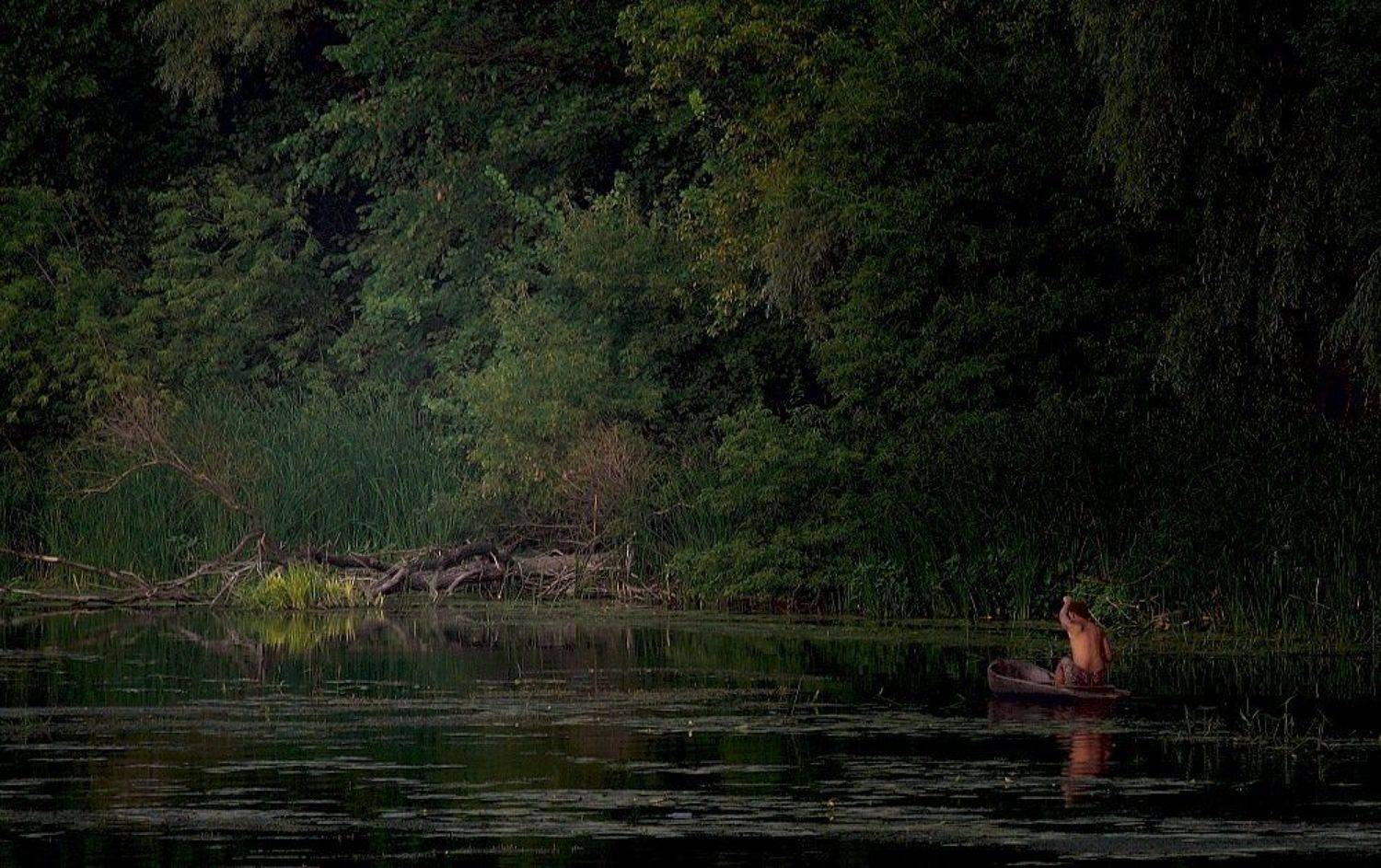 река, лес, индеец, i_GO