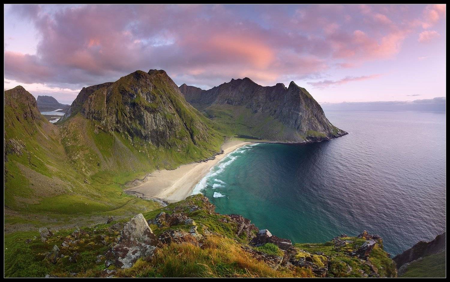 Лофотены, Норвегия, Пляж, Виктория Роготнева