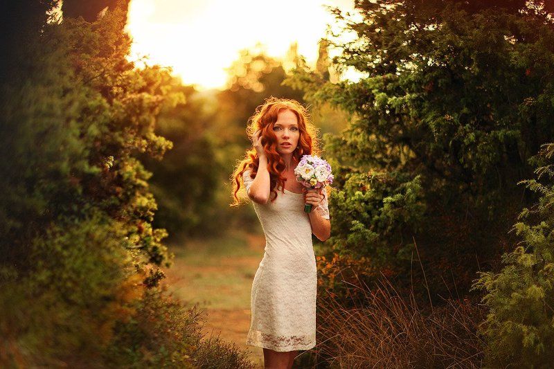 Букет, Веснушки, Невеста, Рыжая, Свадебная фотография, Свадьба невеста_3photo preview