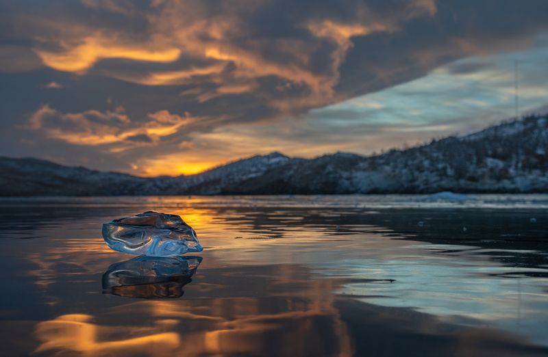 зима, лед, торос, льдинка, байкал Байкальские замоцветы...photo preview