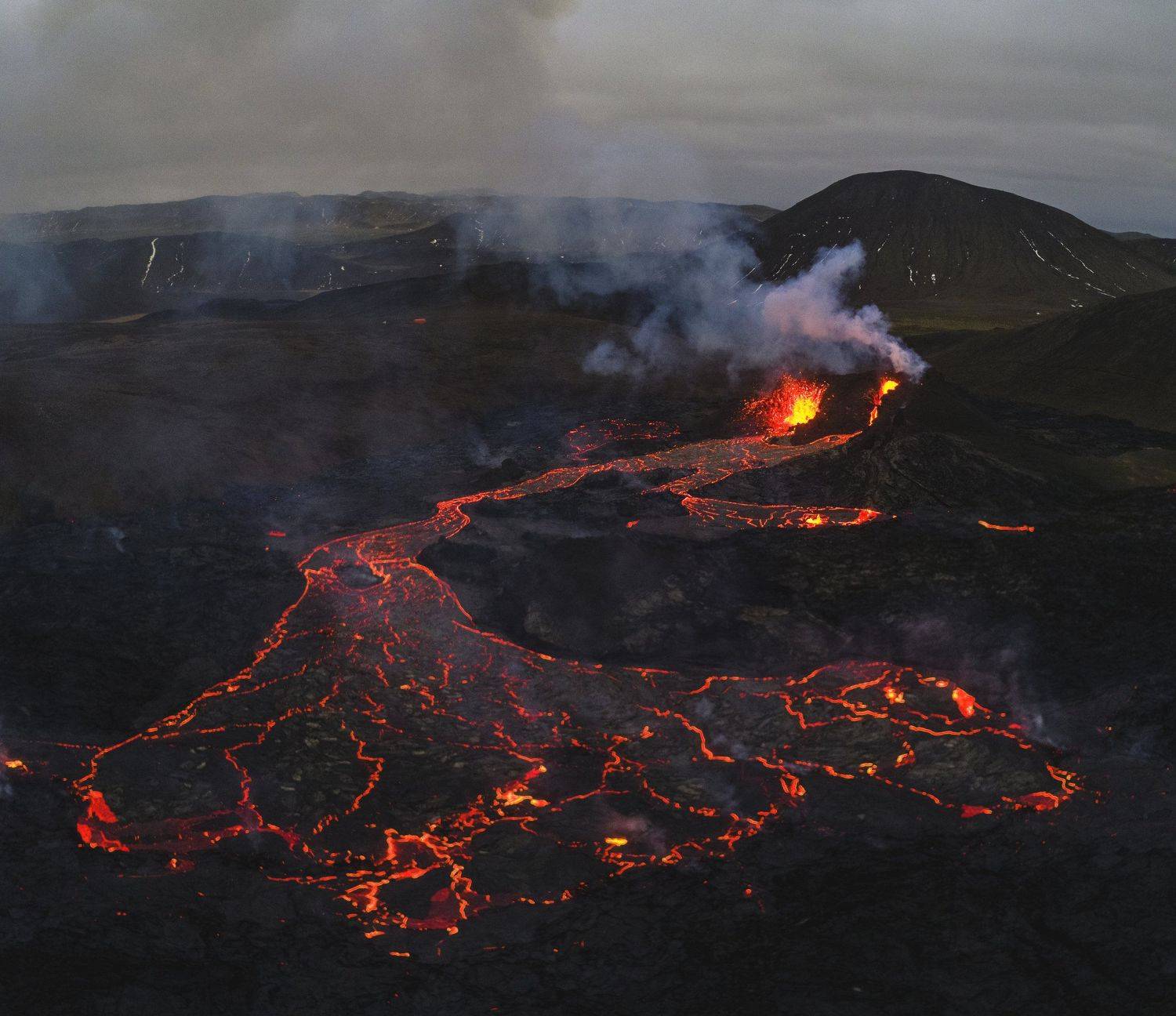 аэрофотосъёмка,пейзаж,iceland,вулкан,извержение,пано, Ruslan Stepanov