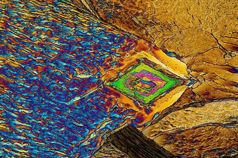 кристалл, crystals, макро, бета аланин, поляризованный свет, супер макро, macro, β-alanine Звездолётphoto preview