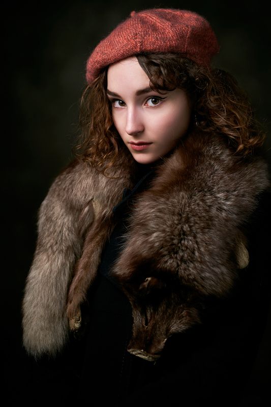 portrait, girl, lowkey, black, beautiful, pretty, eyes, lips, портрет, девушка, look Сашаphoto preview