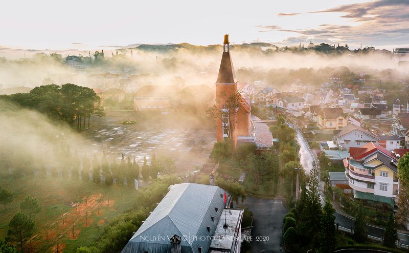 Fog, Cityscape Da Lat 2020photo preview