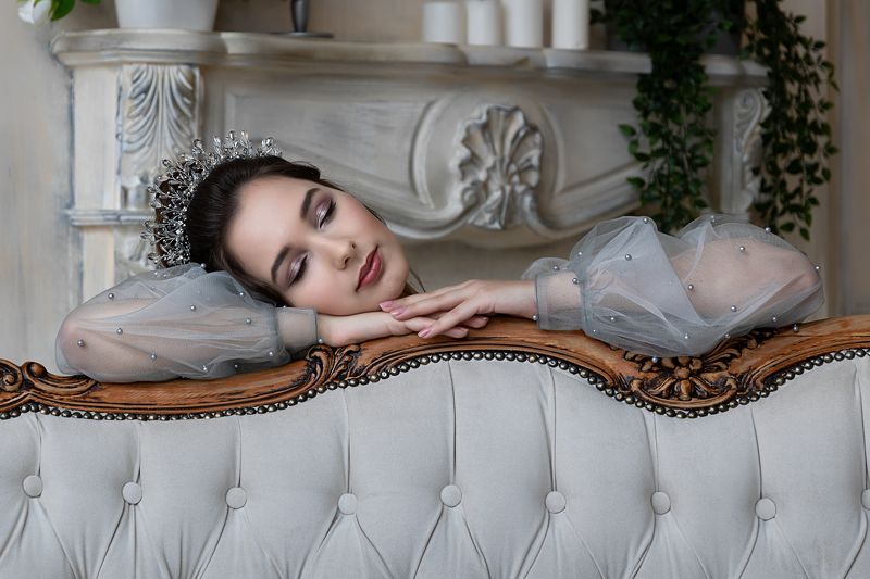 женский портрет студийная съемка девушка постановочная фотография  PRINCESSphoto preview