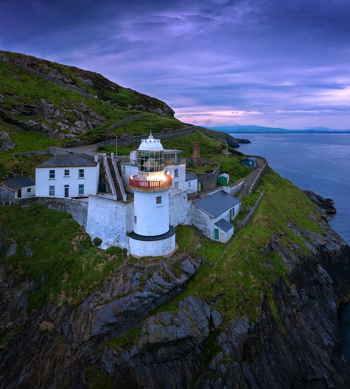 ireland, lighthouse Ireland. Wicklow Head Lighthousephoto preview
