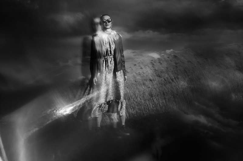 Девушка, чёрно-белые, чб, красота, портрет, bw ********photo preview