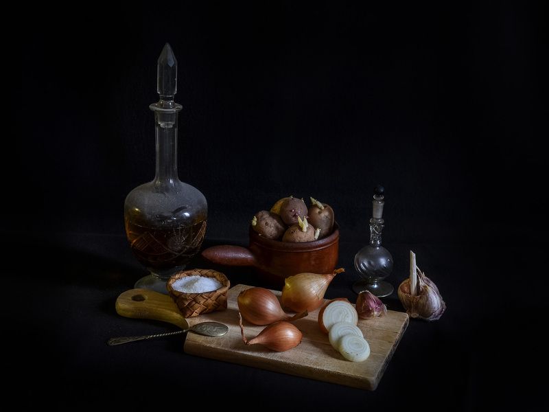 натюрморт. фотография, спб, стекло, питер, абстракция, концептуальное Натюрморт с овощами.photo preview