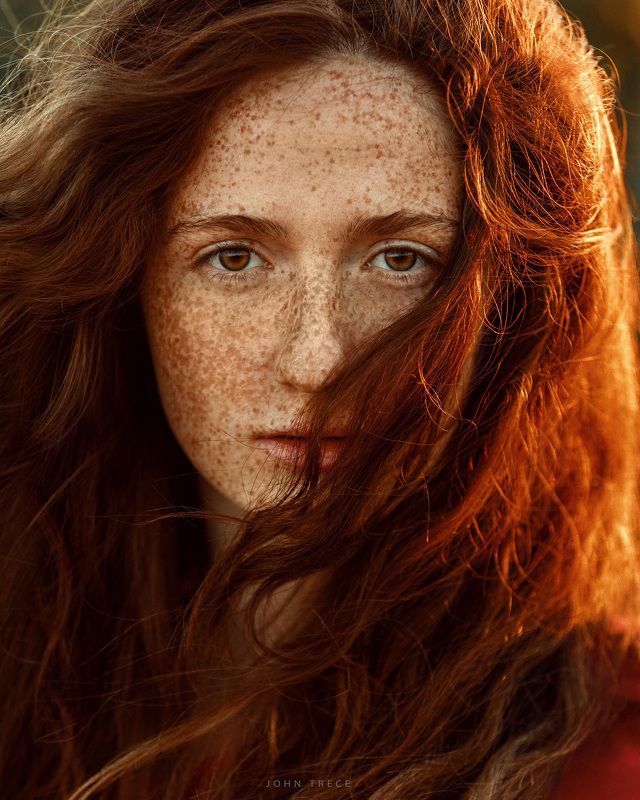 sunny sun girl redhead beauty freckles redheadphoto preview