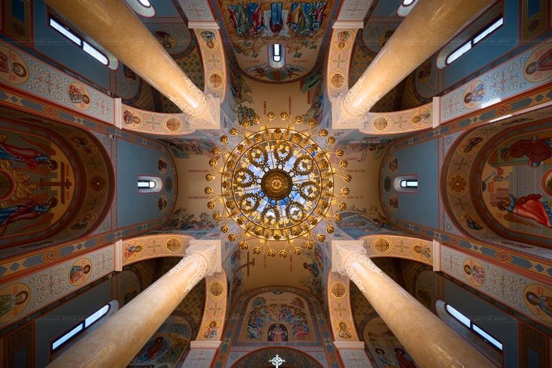 книга владыка моря, северный, проспект, дериглазова, артем мирный, artyom mirniy, kursk, russia, достопримечательность, курская область, ceiling, ceiling-art, интерьер Храм Сретения Господня и Святого мч. Анатолия фото превью