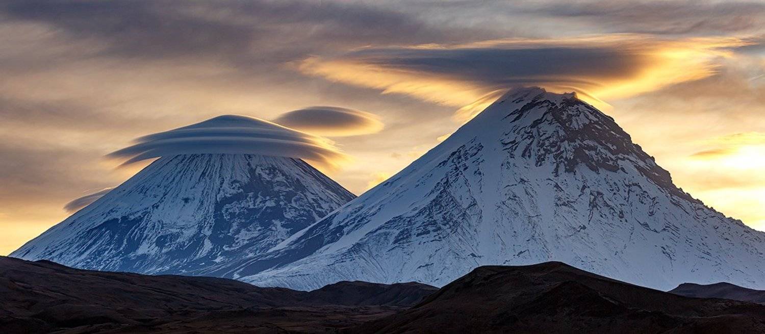 Камчатка, вулкан, облака, природа, путешествие, фототур, пейзаж, рассвет, , Денис Будьков