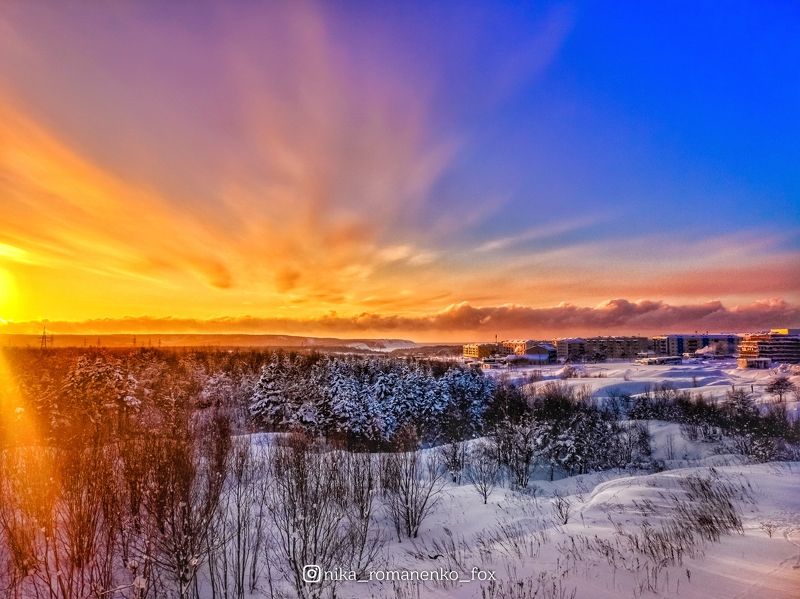 #закат, #sunset, #природа Сахалинский закат фото превью