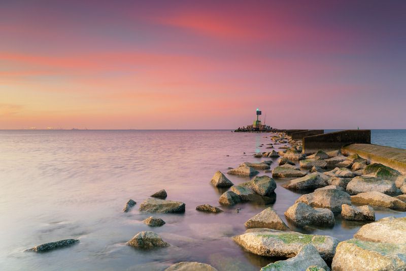 sea, sky, stone, baltic, gdansk, poland, sunset Западные холмыphoto preview