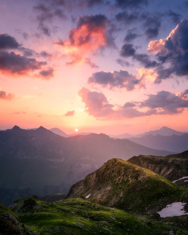 рассвет, горы, архыз, пейзаж, кавказ Рассвет над Архызомphoto preview