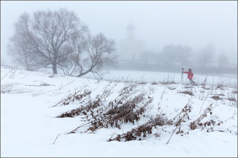 россия, владимирская обл, боголюбово Про красную куртку фотографаphoto preview