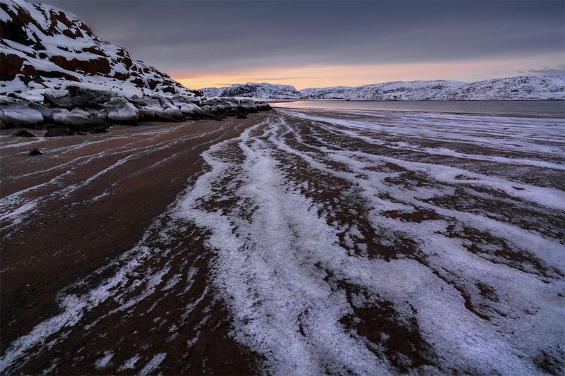 природа, пейзаж, север, кольский, панорама, природа россии, дикая природа, закат, свет, облака, вечер, тундра ***photo preview