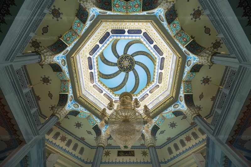 книга владыка моря, артем мирный, арт, artyom mirniy, ceiling, ceiling-art, art, mosque, moscow, russia, мечеть, москва Московская Соборная Мечеть. Город Москва (Россия) фото превью