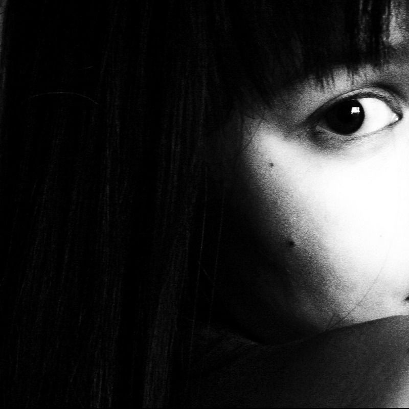 девушка, портрет, лицо, глаз, черно-белое N фото превью