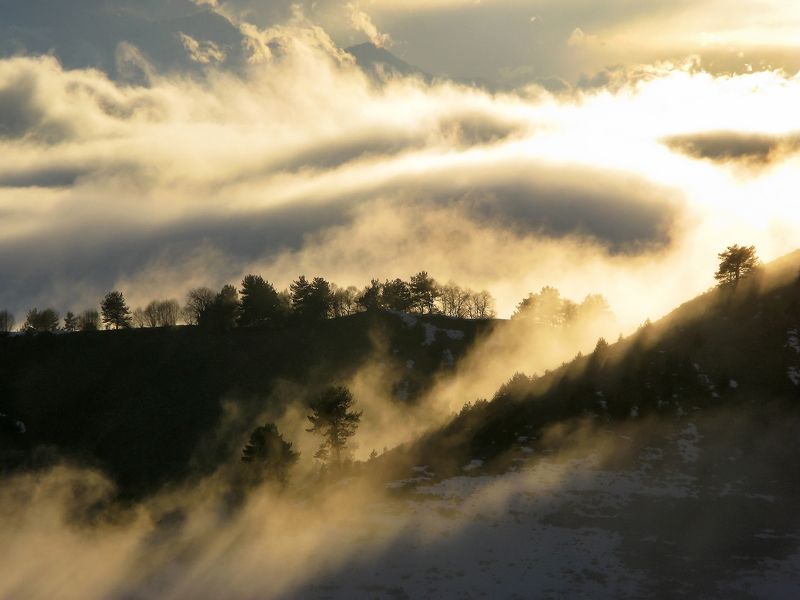 закат, горы, кавказ Закат в горах Кавказаphoto preview