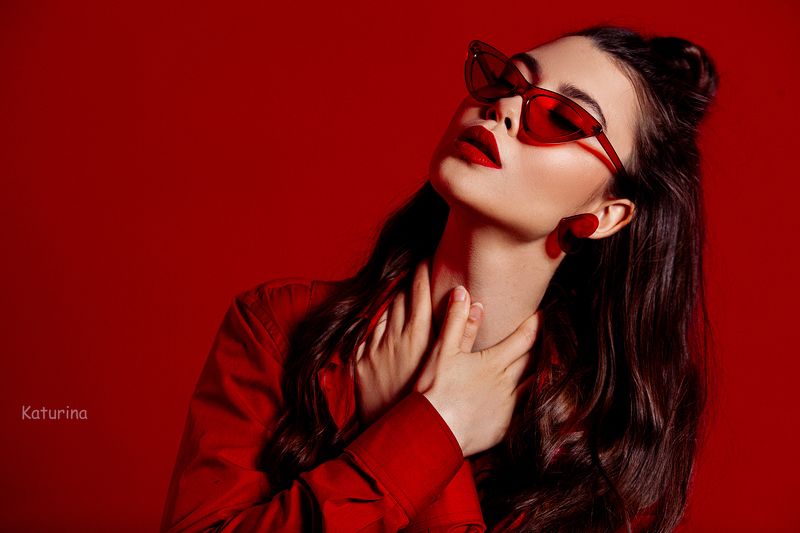 фотография, портрет, портретная фотография, девушка в красном, red, женская красота photo preview