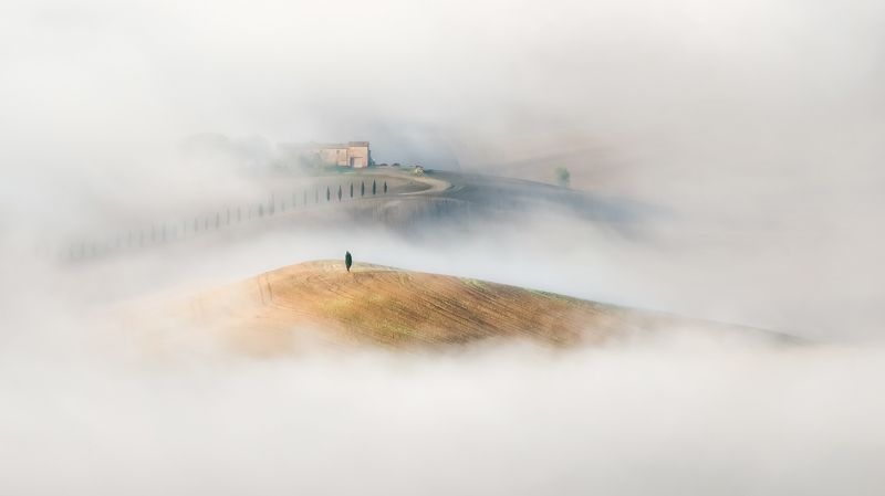tuscany, тоскана, tuscany photos landscape, туманы тосканы, tuscany landscape photography,travel photo, wrapped in mystery,  landscapes of tuscany Wrapped in mysteryphoto preview