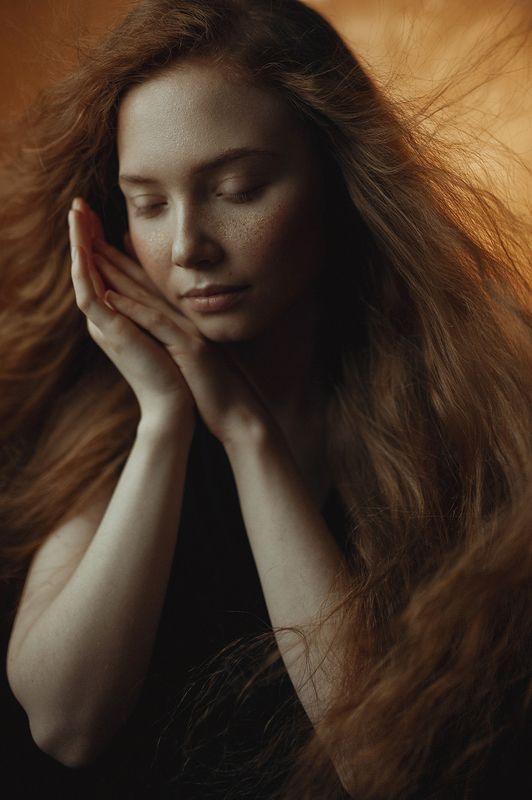 девушка, рыжая, портрет Катюшаphoto preview