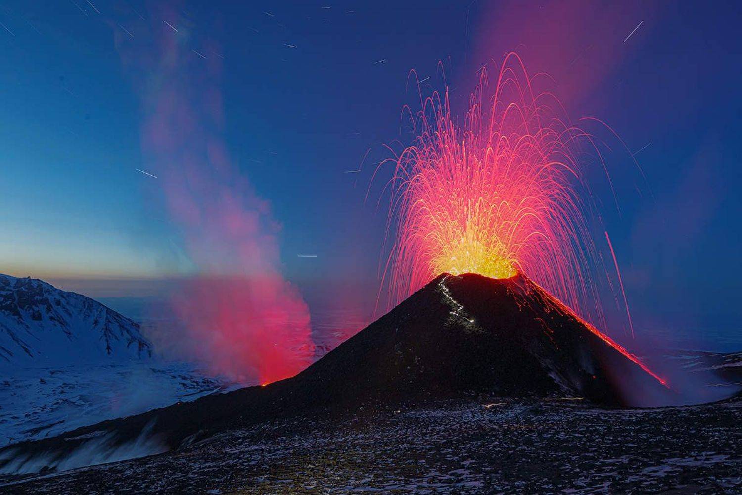 камчатка, вулкан, извержение, пейзаж, Денис Будьков