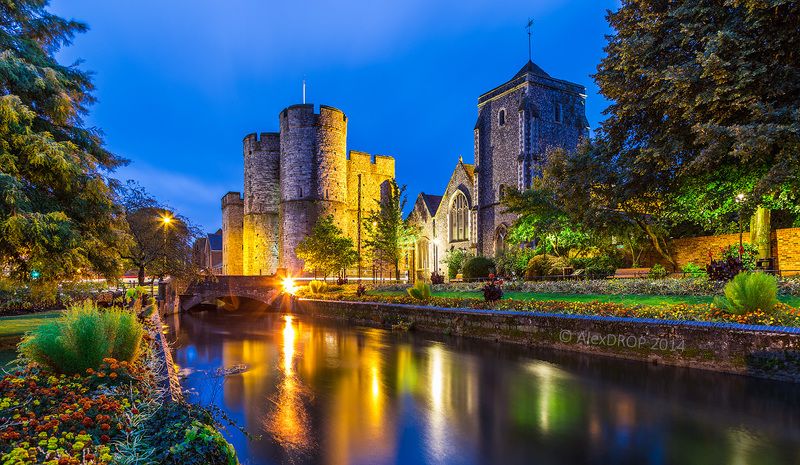 canon, color, postcard, picturesque, landmark, europe, united kingdom, great britain, travel, urban, architecture, iconic, castle, medieval Западные ворота Кентербери / Westgate of Canterburyphoto preview