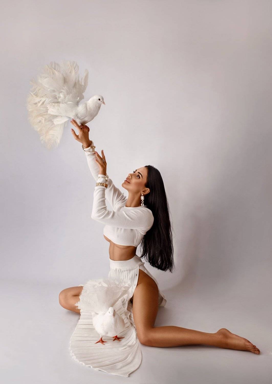 девушка голуби, Татьяна Кожухарь