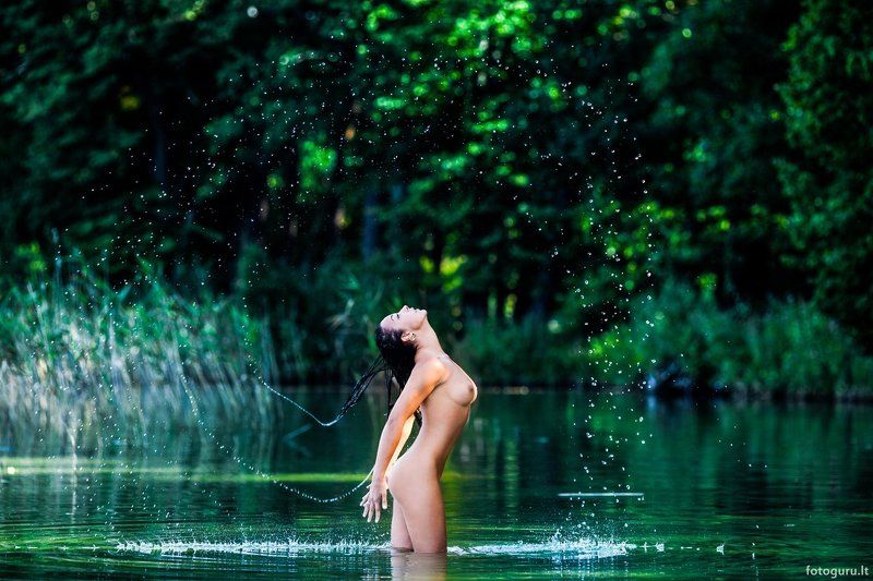 Гламур, Девушка, Озеро *photo preview