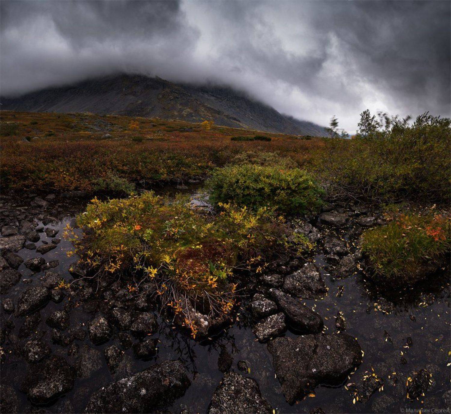autumn, khibiny, kola peninsula, mountains, горы, кольский, малая белая, осень, хибины, Сергей Малинин