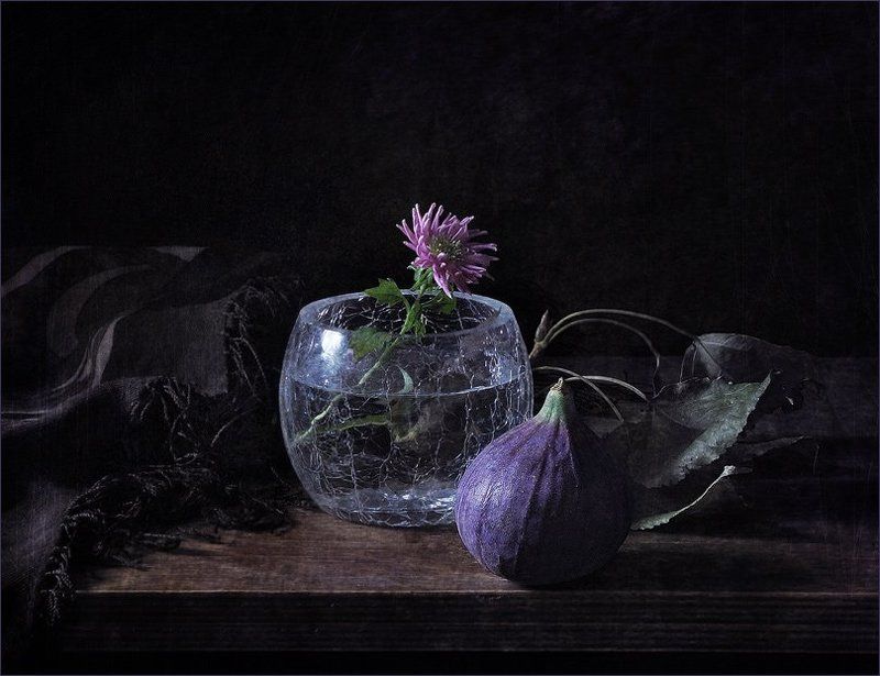 Инжир, Натюрморт, Этюд Этюд с инжиромphoto preview