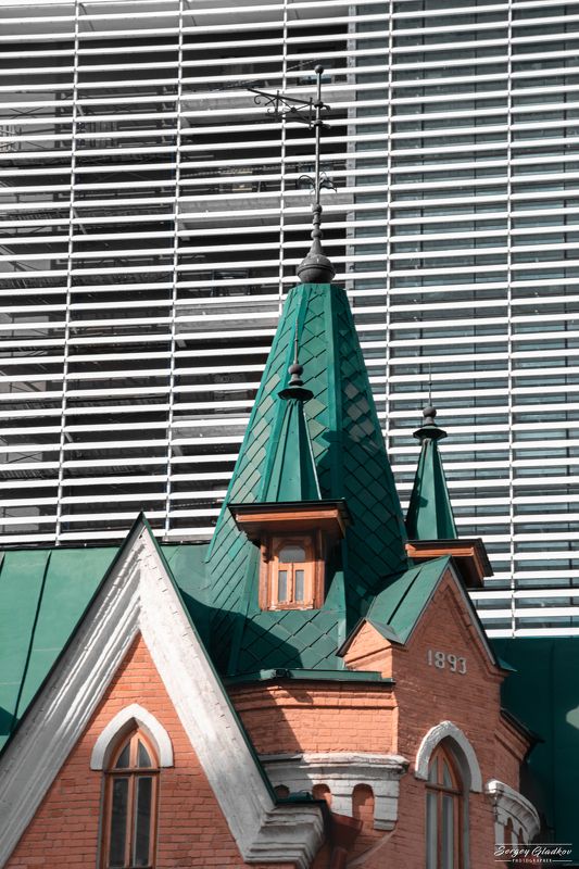 architecture, urban, city, old, design, line, roof, building, Russia, Rostov on Don Уличные жалюзиphoto preview