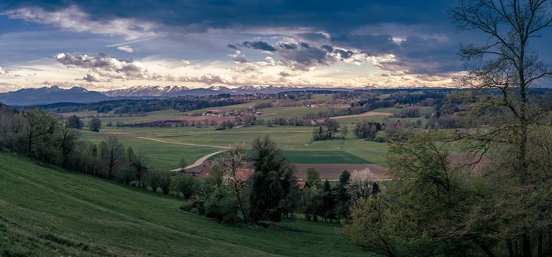 бавария, вечер, смена погоды, гроза, горы, пейзаж, небо, облака Бавария. На смене погоды...photo preview