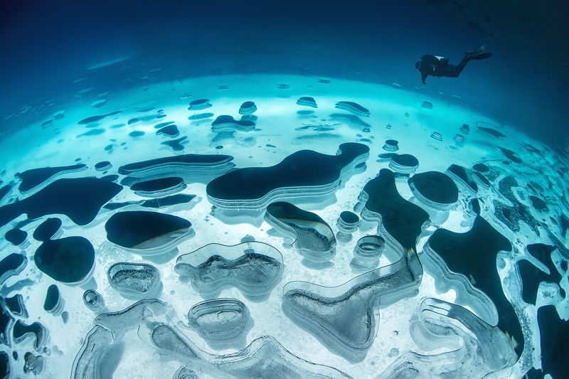 дайвинг, айс-дайвинг, лёд, diving, ice-diving, ice, ural, урал Ледяная планета.photo preview