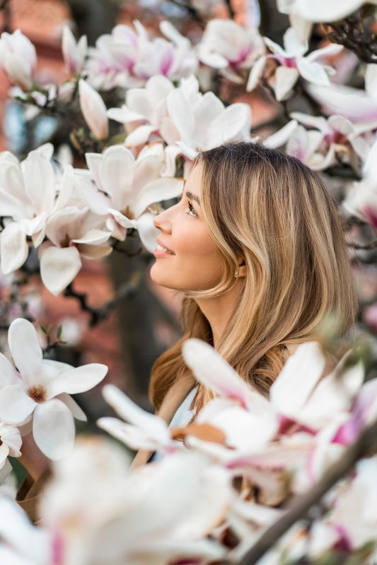 portrait, model, модель, girl, портрет, berlin, берлин, spring, blooming, blossom, magnolia Magnoliaphoto preview