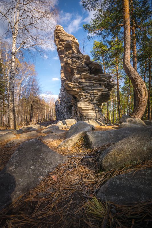 скалы весна горы урал лес Парусphoto preview