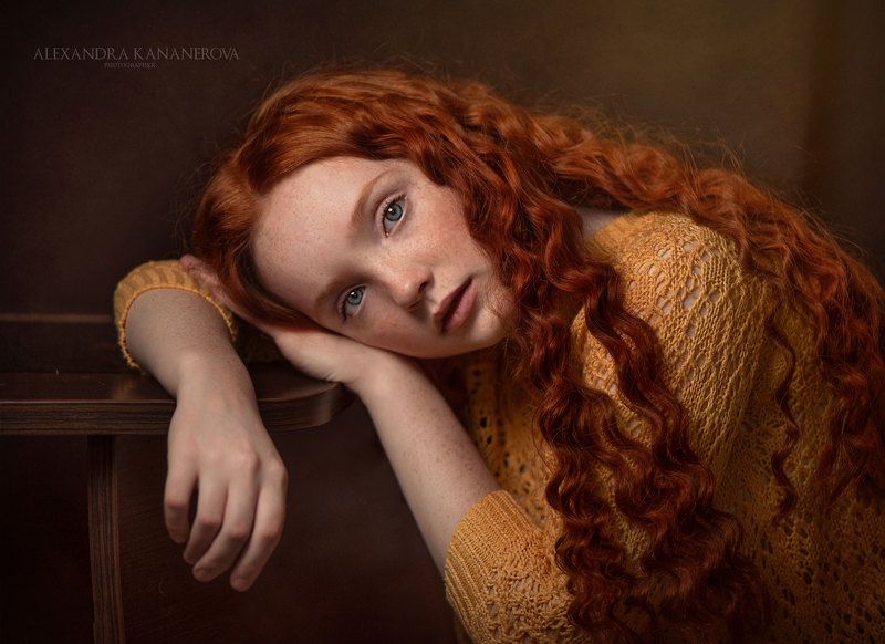 портрет, девушка, студийный портрет Портретphoto preview