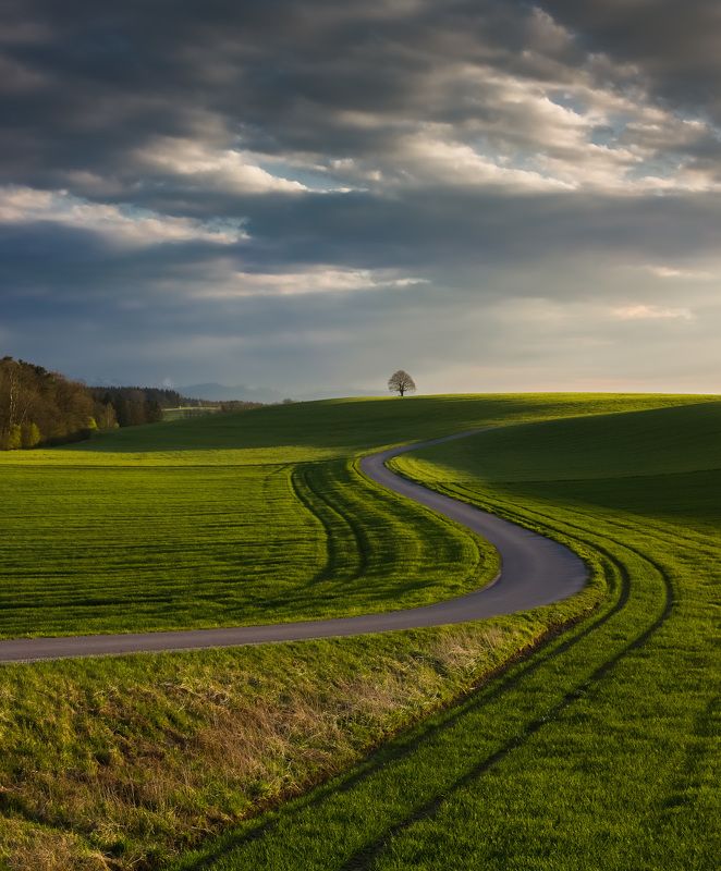 германия, бавария, горы, облака, весна Весенний пейзаж. фото превью
