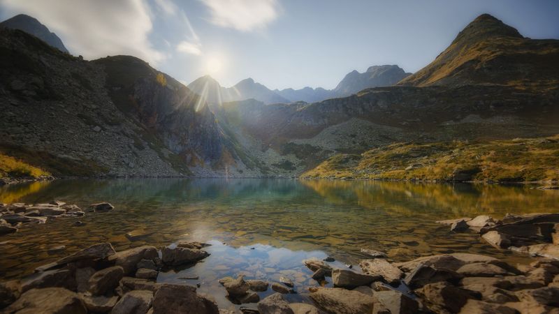 пейзаж, горы, кавказские горы, природа россии, архыз, В долине озерphoto preview